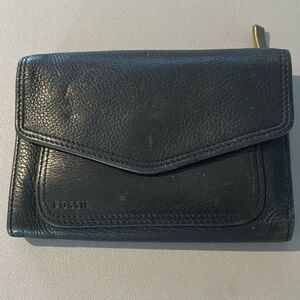 FOSSIL Black Leather Wallet